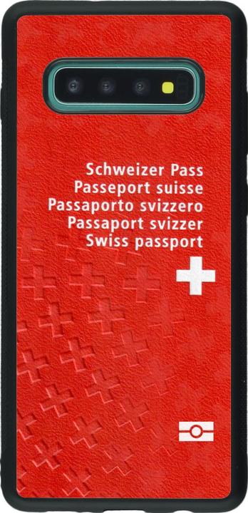 Image du produit PhoneLook Coque Silicone rigide noir Swiss Passport (Samsung Galaxy S10+)