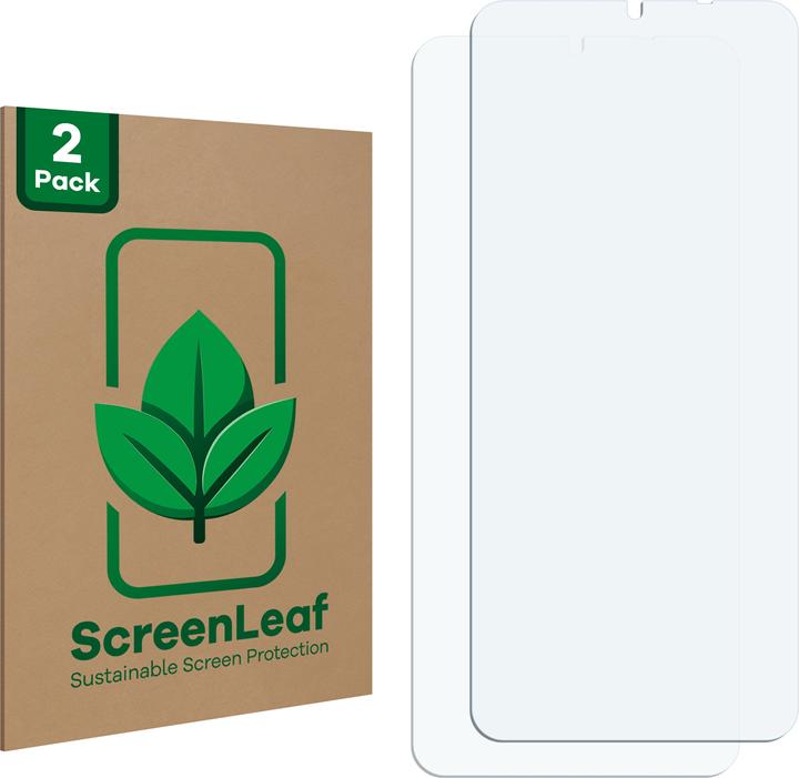 Actual product image ScreenLeaf Protective film sustainable screen protector screen protector film clear transparent (2 Piece, Umidigi F3 5G)