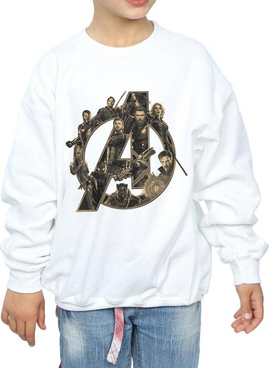 Immagine prodotto Avengers Infinity War Logo Felpa Ragazze (128)