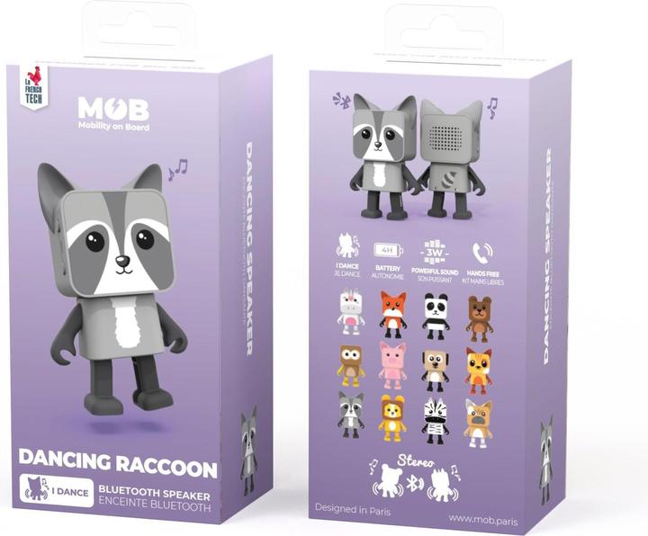 Produktbild Mobility on Board Dancing Animal speaker Waschbär (4 h, Akkubetrieb)
