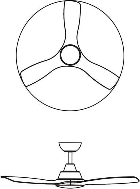 Produktbild Philips Olas Deckenventilatorleuchte 32 W (Ventilator) + 24 W (Leuchte)