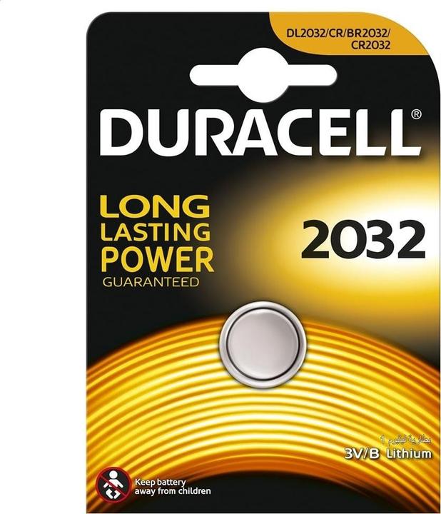 Actual product image Duracell 5x CR2032 Lithium battery 3 Volt (5 pcs., CR2032, 180 mAh)