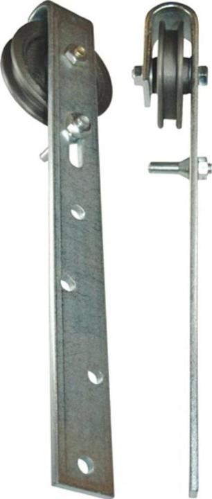 HBS Sliding gate roller with bracket 160 mm