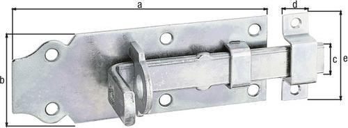 Immagine prodotto GAH Catenaccio con occhiello da 120 mm, zincato, con EAN (1 pz.)