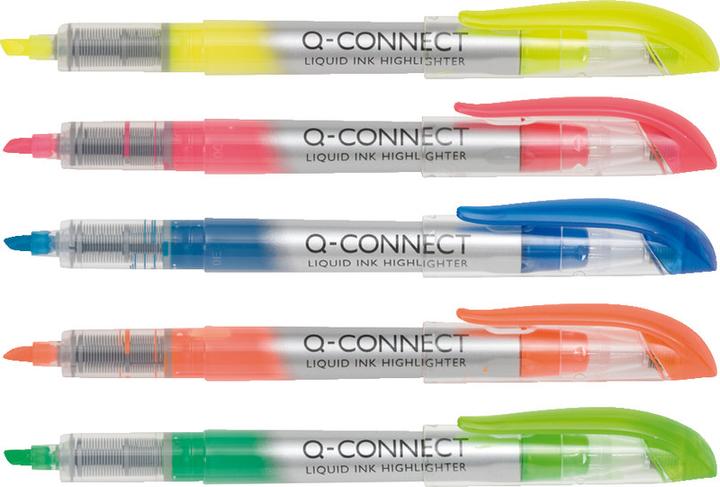 Actual product image Q-Connect Highlighter Slim (Pink, 1 mm, 1 x)