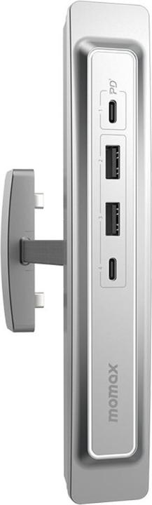 Produktbild Momax One Link 4 Port USB und USB-C Hub Erweiterung Tesla Model 3 / Model Y (USB-C, 4 Ports)