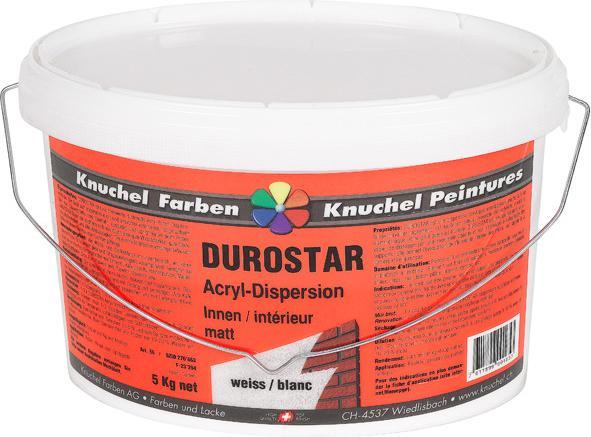 Knuchel Durostar Acryl 5kg, Matt naturweiss (Signalweiss)