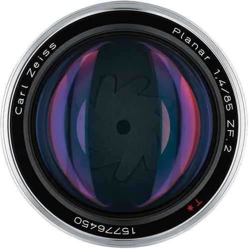 Actual product image Zeiss Planar T lens 85mm, f/1.4, Nikon (Nikon F, full size)