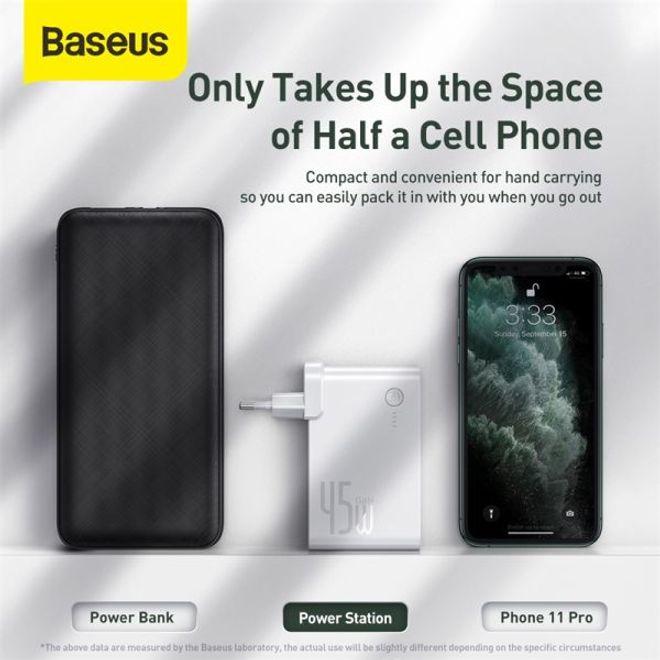 Image du produit Baseus Chargeur 2en1 GaN + Powerbank (10000 mAh, 45 W)