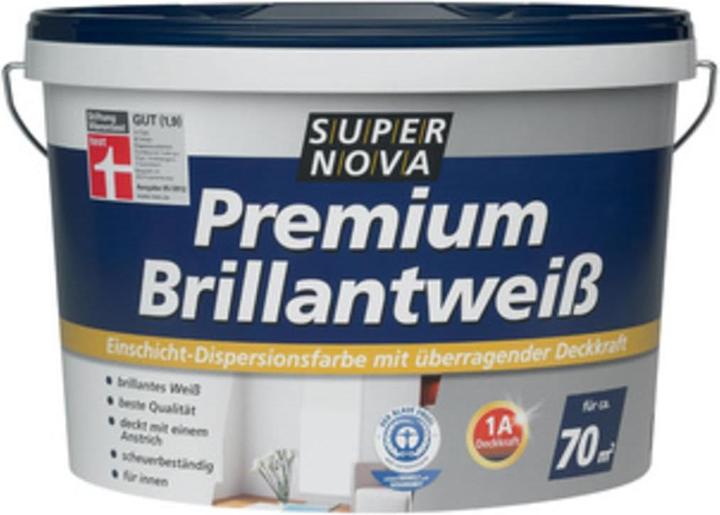 Super Nova Premium Brilliant White, Premium Interior Dispersion (White, 10 l)