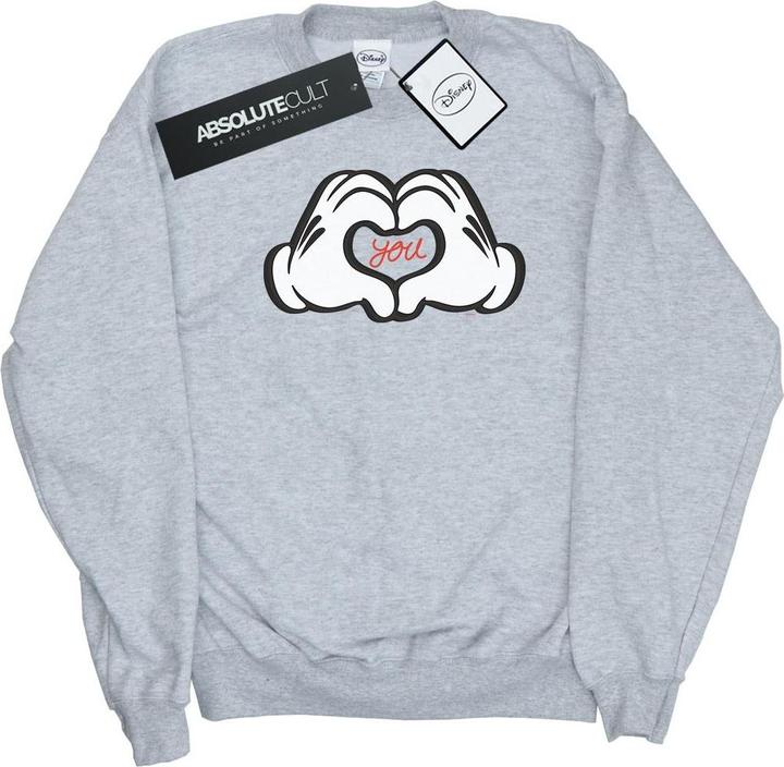 Actual product image Disney Womens/Ladies Mickey Mouse Loves You Sweatshirt (S)