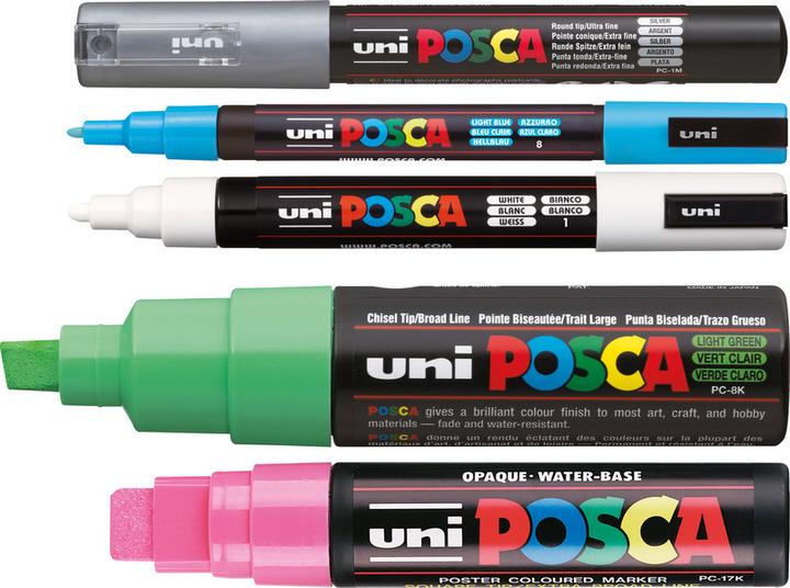 Image du produit Posca Marqueur PC-17K Pointe rectangulaire (Rose, 15 mm, 1 x)