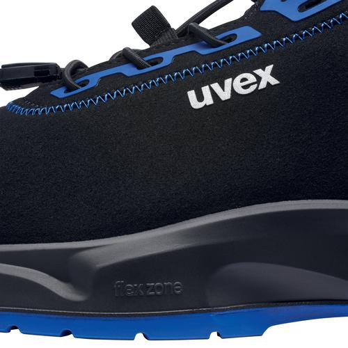 Actual product image Uvex Sports uvex 1 x-craft boot S2 68150 black, blue width 14 size 42 (S2, 42)