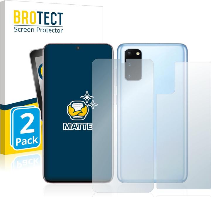 Actual product image BROTECT Anti-glare screen protector matt (2 Piece, Samsung Galaxy S20+)