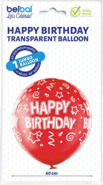 Produktbild Belbal Riesenballons HAPPY BIRTHDAY 60 cm