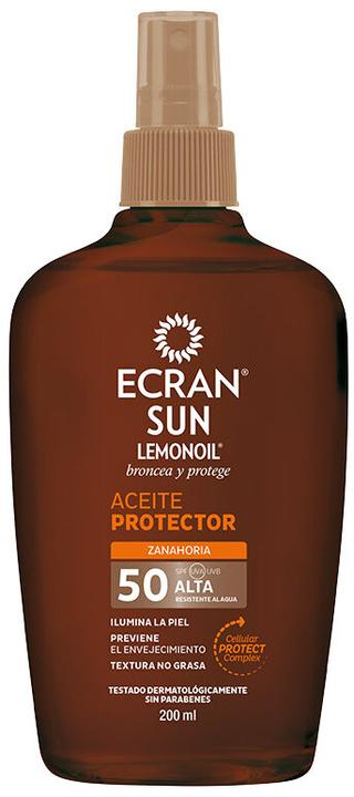 Actual product image Ecran Sun Lemonoil Oil Spray SPF 50 (200 ml) (Suntan oil, SPF 50, 200 ml)