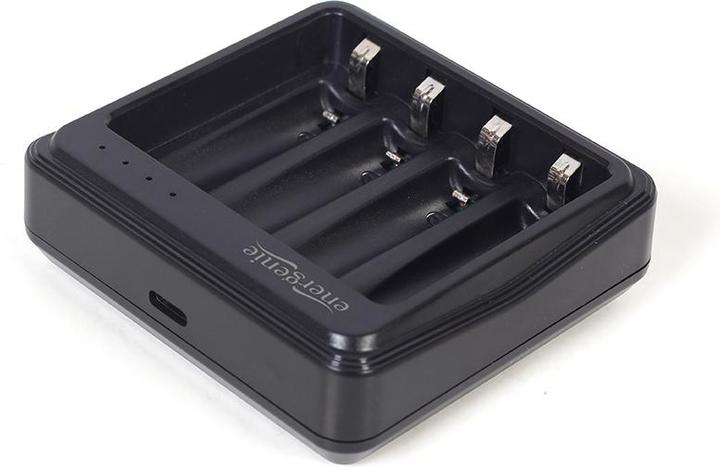 Gembird ENERGENIE Caricabatterie USB per batterie AA/AAA Nero (1 pz., AAA, AA, Caricabatterie senza batteria)