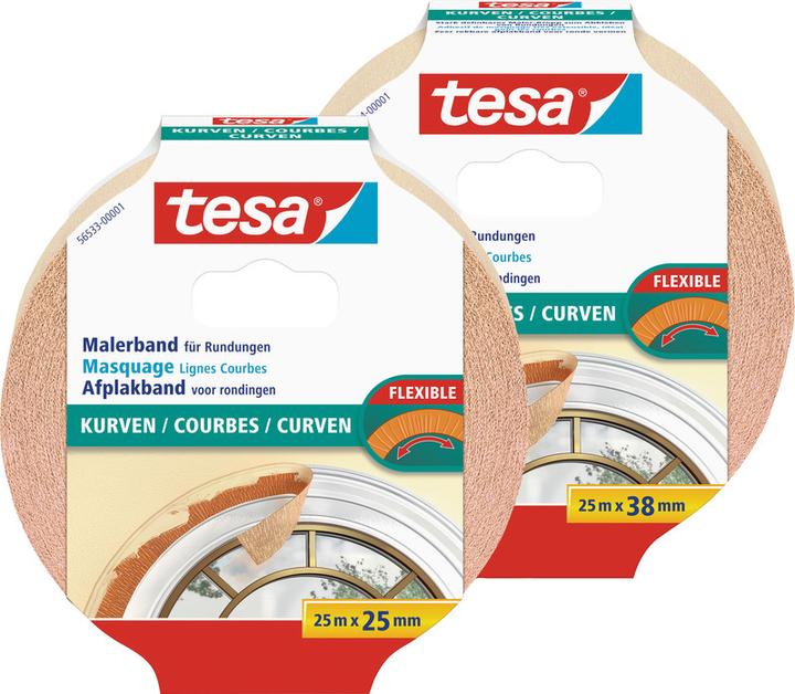 Immagine prodotto tesa Nastro da imbianchino per curve, nastro per curve (38 mm)