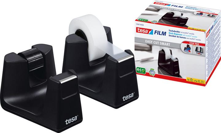 Actual product image tesa EASY CUT SMART tape dispenser for tables, with anti-slip technology