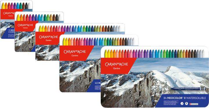 Actual product image Caran d'Ache Neocolor II Aquarelle Metallschachtel (Multicolor, 84 x)