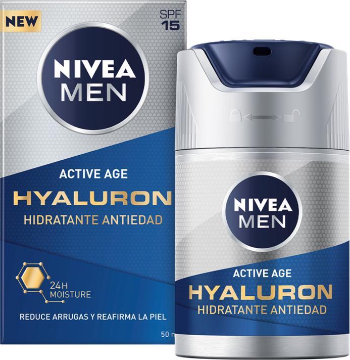 Produktbild NIVEA Men Active Age Hyaluron (50 ml, Tagescreme, SPF 15)