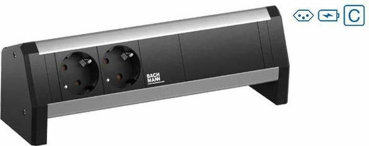 Immagine prodotto Bachmann Presa di corrente DESK 1, 2x T13, 1x USB A/C, 1x Custom (2 x, Tipo 13, USB-A, USB-C)