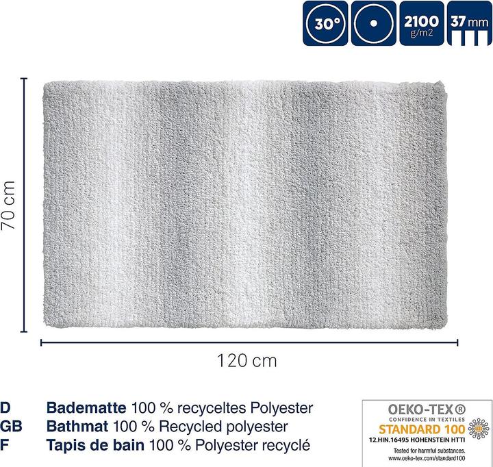 Produktbild Kela Badematte Ombre altrosa (120 x 70 cm)