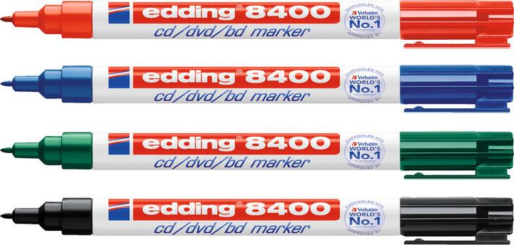 Produktbild Edding CD/DVD/BD Marker 8400 (Rot, 0.50 mm, 1 x)