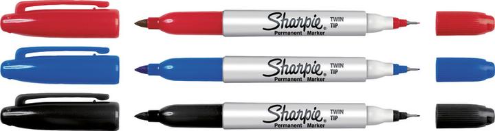 Actual product image Sharpie twin tip (Black, 1 mm, 1 x)