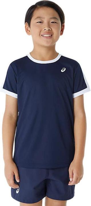 ASICS Performance Asics Tennis Ss Top Midnight Good/Brilliant White Boy (M)