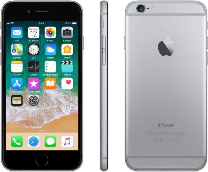 Apple iPhone 6 (32 GB, Space Gray, 4.70", Single SIM, 8 Mpx, 4G)