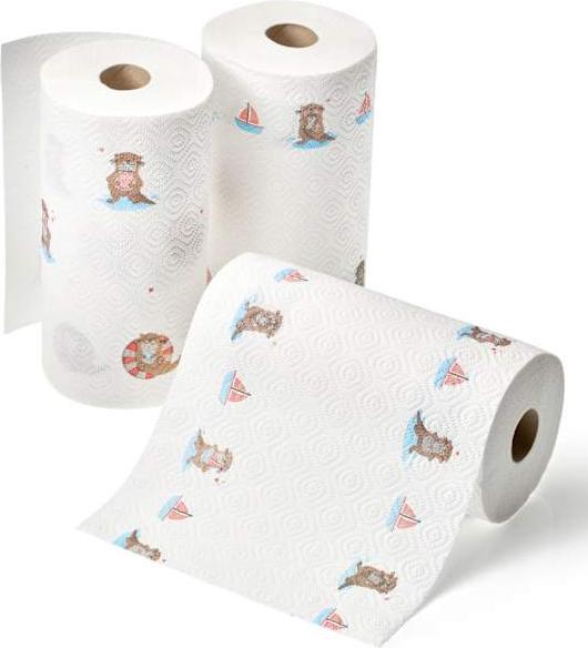 Actual product image dm Saugstark&Sicher Kitchen roll design 3-ply (3x100 sheets)