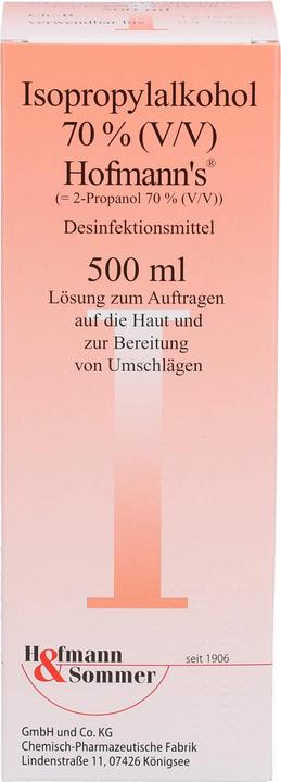 Produktbild Isopropylalkohol 70% 's, 500 ml Lösung (500 ml)