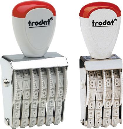 Actual product image Trodat Numerical stamp
