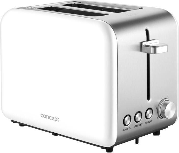 Concept TE2051 toaster 2 slice(s) White