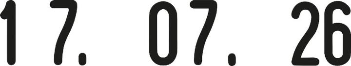 Actual product image Trodat Tape date stamp