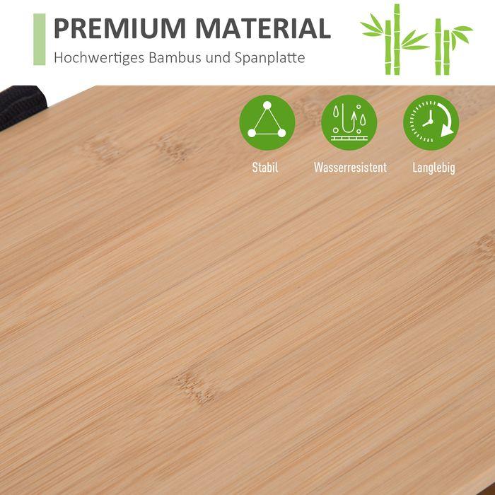 Produktbild Swisshandel24 Badzimmerschrank, offenen, Bambus, Natur, 50 x 25,5 x 92 cm (50 x 25.5 x 92 cm)