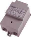 Actual product image Noratel Sikkerhedstransformer, primaer 230 - 250V, sekundaer 24V, 75VA, 47-63Hz, LxWxH 83 x 108 x 78 m