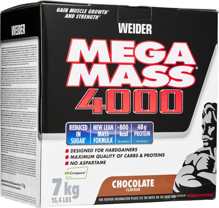 Image du produit Weider Mega Mass 4000 (Fraise, 1 pcs, 7000 g)