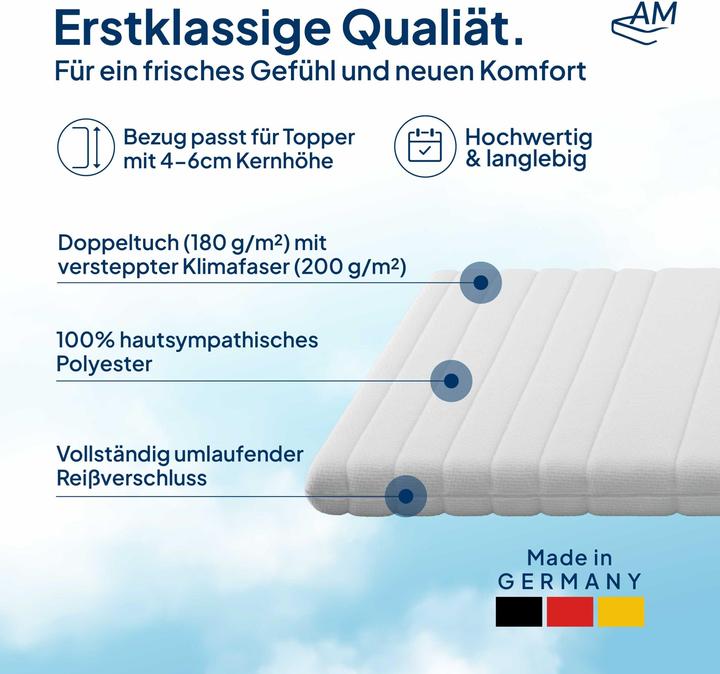 Produktbild AM Qualitätsmatratzen Topperbezug Komfort (200 x 220 cm)