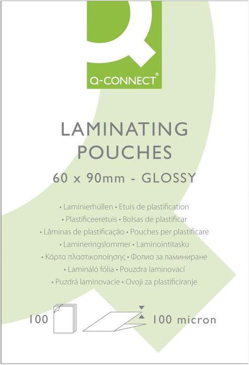 Immagine prodotto Q-Connect Film di laminazione lucidi (Carta di credito, 100 Pezzo/i, 100 µm)