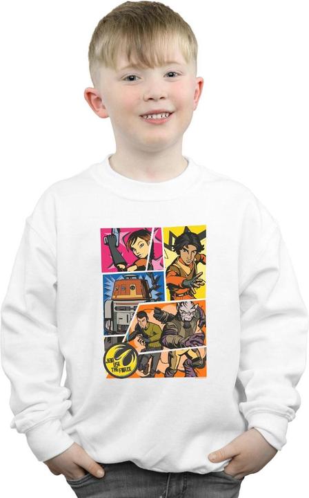 Immagine prodotto Star Wars Rebels Comic Strip Felpa Ragazzi (152, 158)