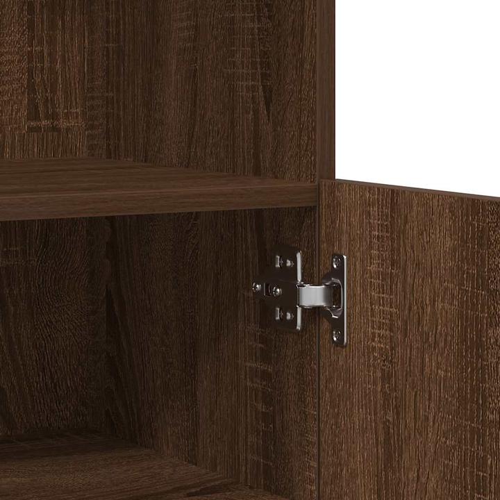 Actual product image VidaXL Brown oak-look sideboard 81x37x100 cm Wood-based cabinet (81 x 37 x 100 cm)