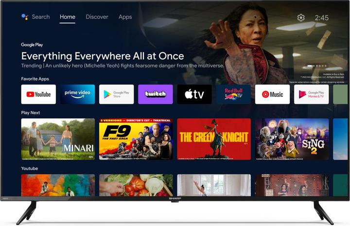 Actual product image Sharp 50FL1EA 50" (126cm) 4K Ultra HD Smart Android Frameless TV (50", LED, UHD)