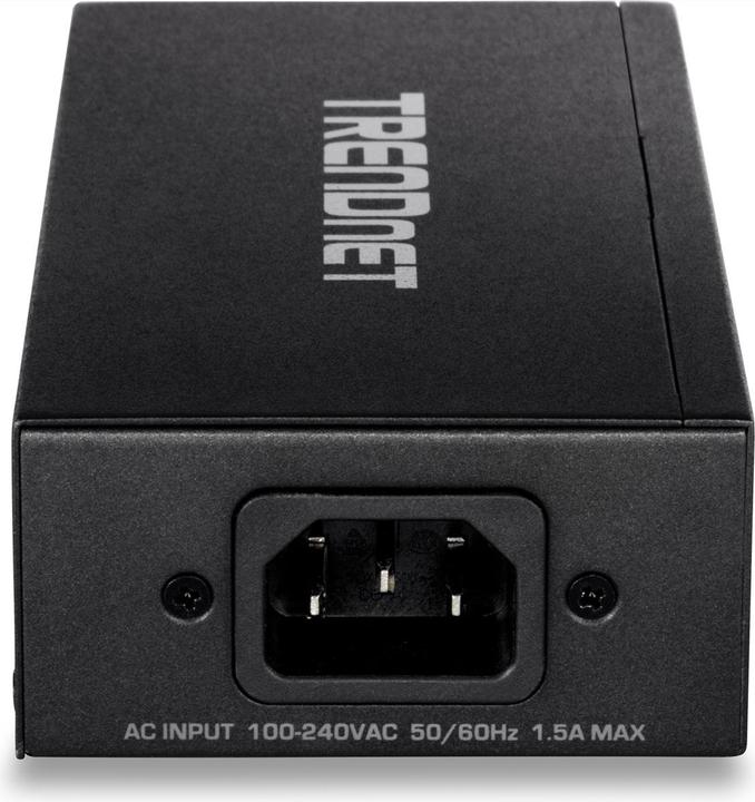 Actual product image Trendnet TPE-117GI Power Injector (Proprietary 48V, Passive 24V PoE-in, 802.3af (PoE), 802.3bt (PoE++), Proprietary 24V, UPOE, 60 W)