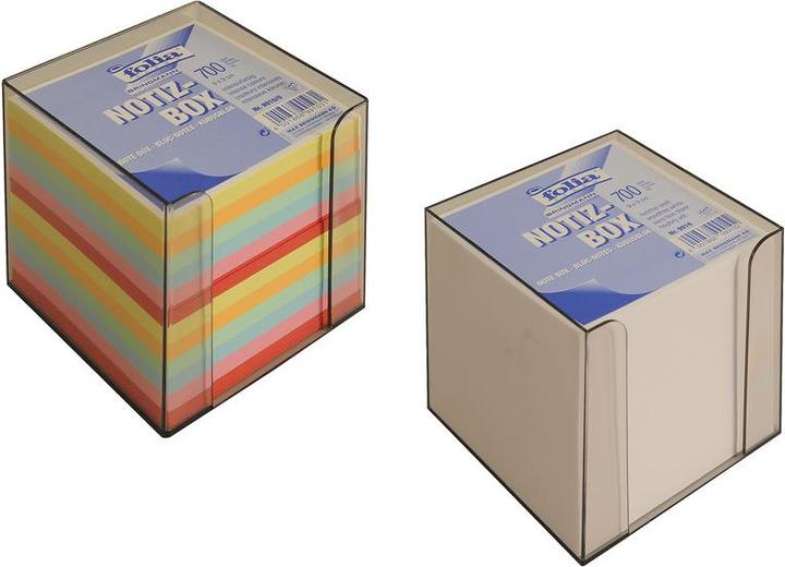 Actual product image Folia Note box Topas-transparent (9.5 x 9.5 x 9.5 cm)