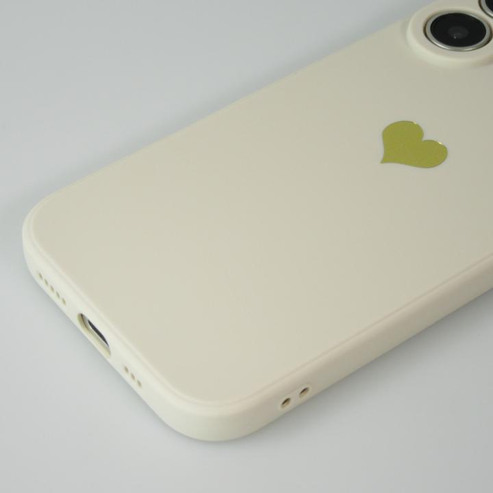 Produktbild PhoneLook Hülle Silikon Mat Herz gold (Apple iPhone 16)