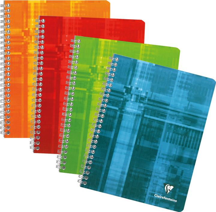 Image du produit Clairefontaine Cahier à spirales (17 x 22 cm, Quadrillé, Couverture souple)
