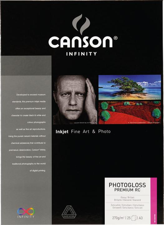 Canson Infinity Fotopapier PhotoGloss Premium RC (270 g/m², A3, 25 x)