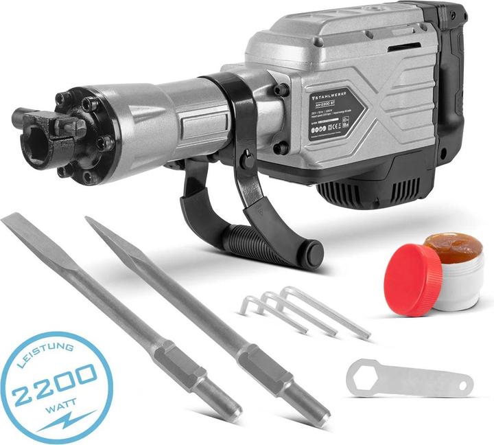 Actual product image Stahlwerk Demolition hammer 2,200 W 2,100 bpm 65 J Chisel hammer Chisel hammer (Electrical connection)
